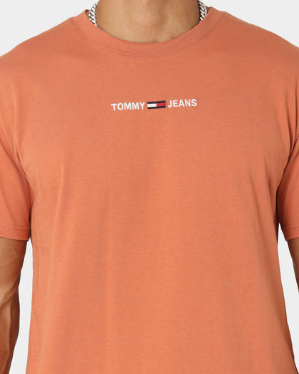 Tommy Jeans Small Text T-Shirt Dingo Orange