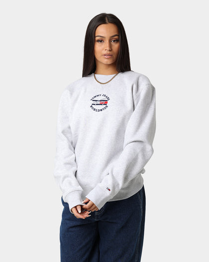 Tommy Jeans TJM Timeless Tommy 2 Crewneck Silver Grey Heather