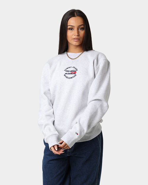 Tommy Jeans TJM Timeless Tommy 2 Crewneck Silver Grey Heather