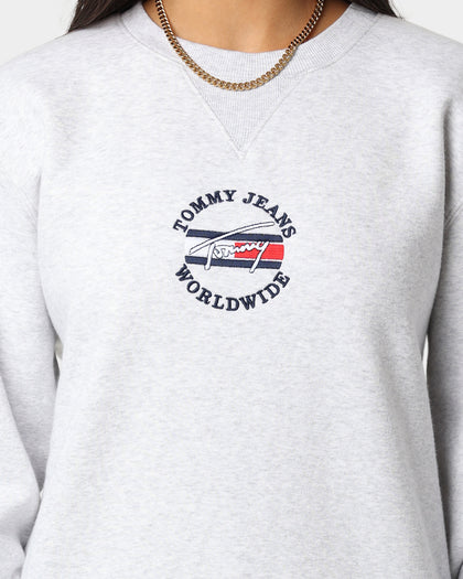 Tommy Jeans TJM Timeless Tommy 2 Crewneck Silver Grey Heather