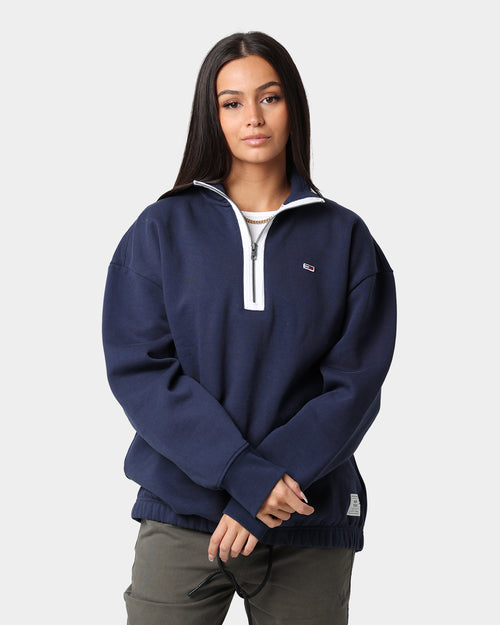 Tommy Jeans TJM Contrast Zip Jumper Twilight Navy