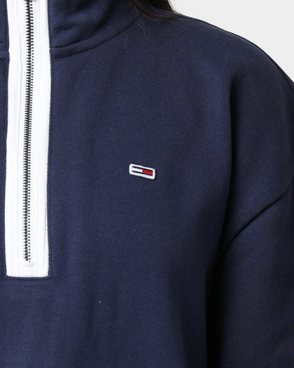 Tommy Jeans TJM Contrast Zip Jumper Twilight Navy