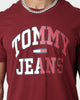 Tommy Jeans TJM Entry Collegiate T-Shirt Bing Cherry