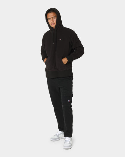 Tommy Jeans TJM Globe Polar Fleece Hoodie Black