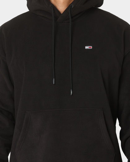 Tommy Jeans TJM Globe Polar Fleece Hoodie Black