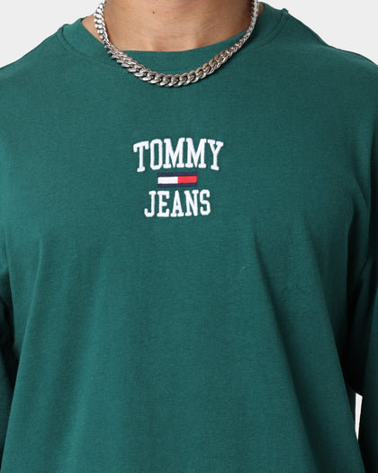 Tommy Jeans TJM Homespun Graphic Long Sleeve T-Shirt Rural Green