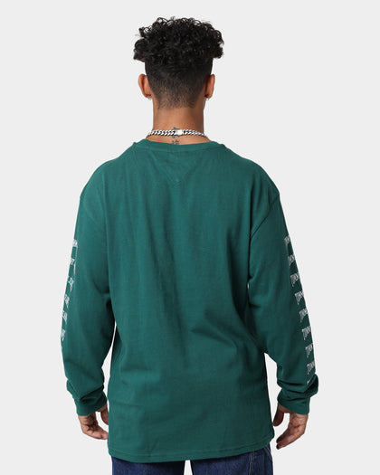 Tommy Jeans TJM Homespun Graphic Long Sleeve T-Shirt Rural Green