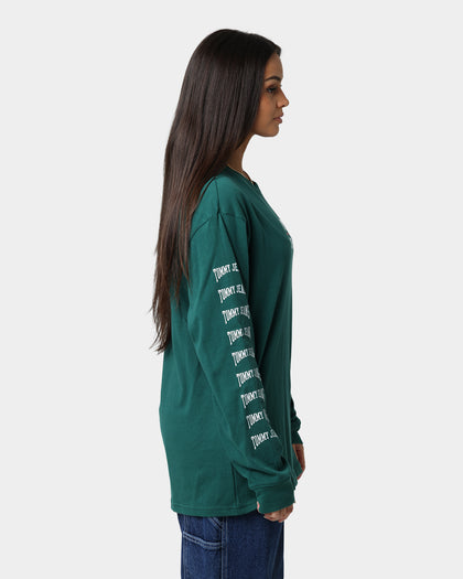 Tommy Jeans TJM Homespun Graphic Long Sleeve T-Shirt Rural Green