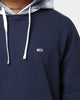 Tommy Jeans Layer Check Hoodie Twilight Navy
