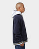 Tommy Jeans Polar Fleece V-Neck Hoodie Twilight Navy