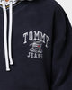 Tommy Jeans Polar Fleece V-Neck Hoodie Twilight Navy