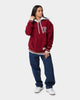 Tommy Jeans Polar Fleece V-Neck Hoodie Bing Cherry
