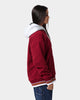 Tommy Jeans Polar Fleece V-Neck Hoodie Bing Cherry