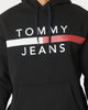 Tommy Jeans Reflective Flag Hoodie Black