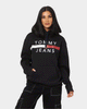 Tommy Jeans Reflective Flag Hoodie Black
