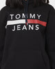 Tommy Jeans Reflective Flag Hoodie Black