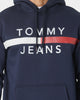 Tommy Jeans Reflective Flag Hoodie Twilight Navy
