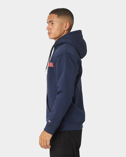Tommy Jeans Reflective Flag Hoodie Twilight Navy