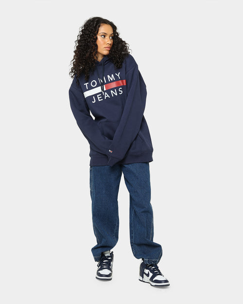 Tommy Jeans Reflective Flag Hoodie Twilight Navy