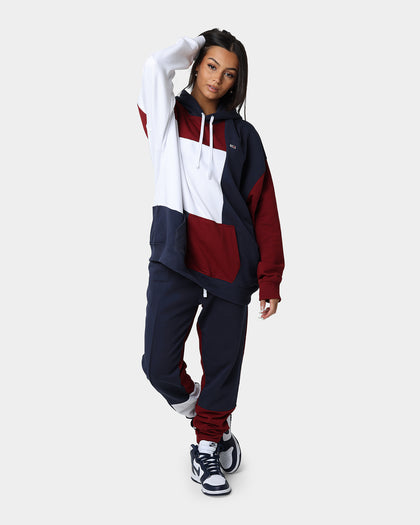 Tommy Jeans TJM Reverse Colorblock Hoodie Twilight Navy/Maroon