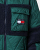 Tommy Jeans TJM Sherpa Quilt Mix Jacket Rural Green