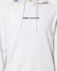 Tommy Jeans Straight Logo Hoodie Silver Grey Heather