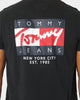 Tommy Jeans TJM Vintage Flag Signature Logo T-Shirt Black