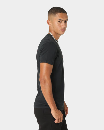 Tommy Jeans TJM Vintage Flag Signature Logo T-Shirt Black