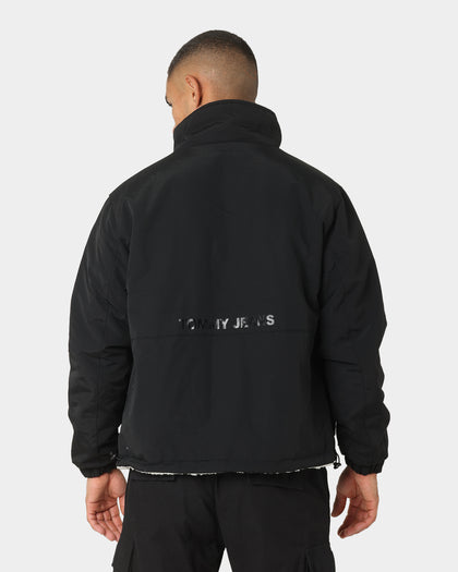 Tommy Jeans Reversible Sherpa Jacket Black