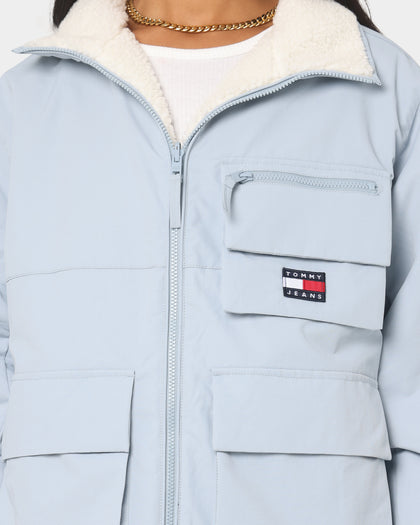 Tommy Jeans Reversible Sherpa Jacket Cloudy