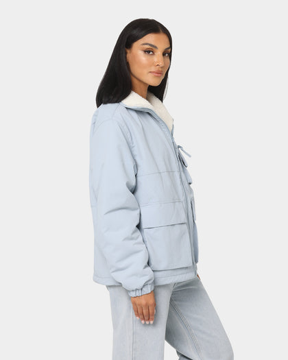 Tommy Jeans Reversible Sherpa Jacket Cloudy