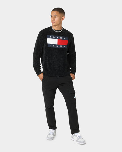 Tommy Jeans Tommy Flag Sweater Black