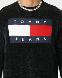 Tommy Jeans Tommy Flag Sweater Black