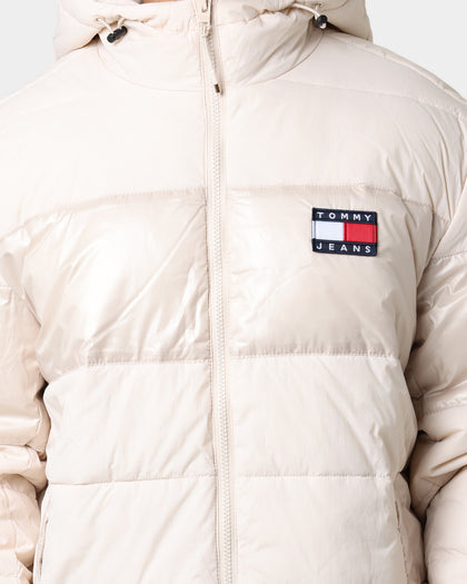 Tommy Jeans Tonal Light Puffer Jacket Smooth Stone