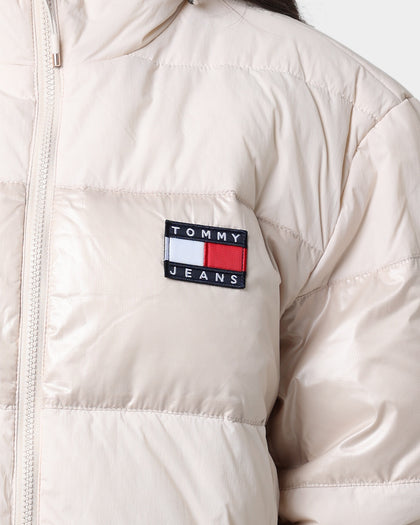 Tommy Jeans Tonal Light Puffer Jacket Smooth Stone