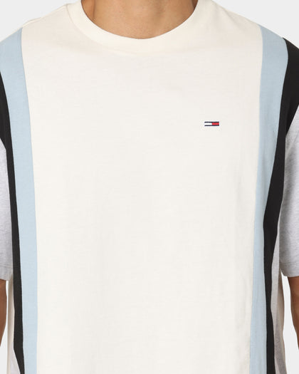 Tommy Jeans Vertical Cut And Sew T-Shirt Ivory