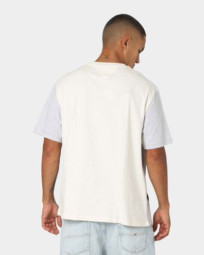 Tommy Jeans Vertical Cut And Sew T-Shirt Ivory