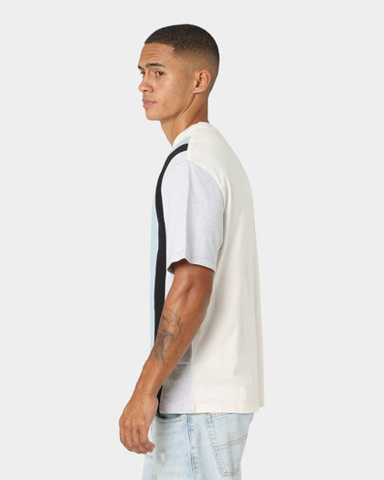 Tommy Jeans Vertical Cut And Sew T-Shirt Ivory
