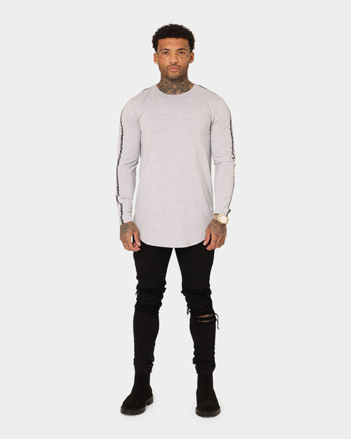 Saint Morta Rev Tape El Duplo Long Sleeve T-Shirt Grey/Black