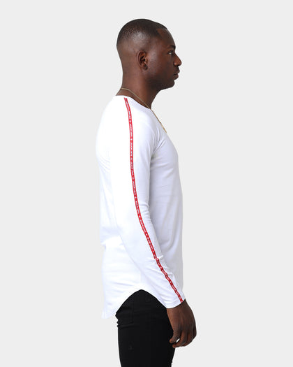Saint Morta Rev Tape El Duplo Long Sleeve T-Shirt White/Red