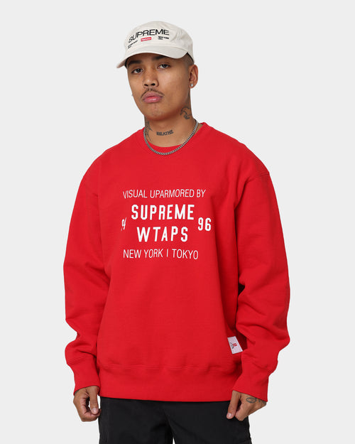 Supreme X WTAPS Crewneck Red
