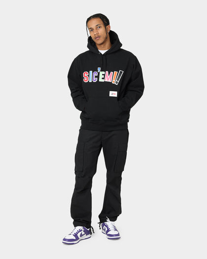 Supreme X WTAPS Sic Em Hoodie Black