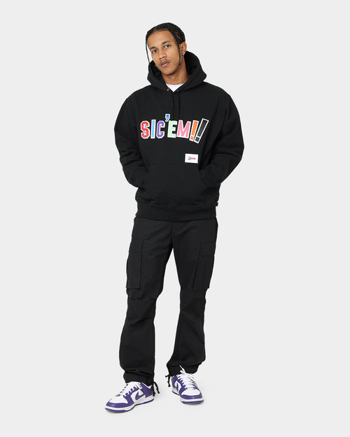 Supreme X WTAPS Sic Em Hoodie Black