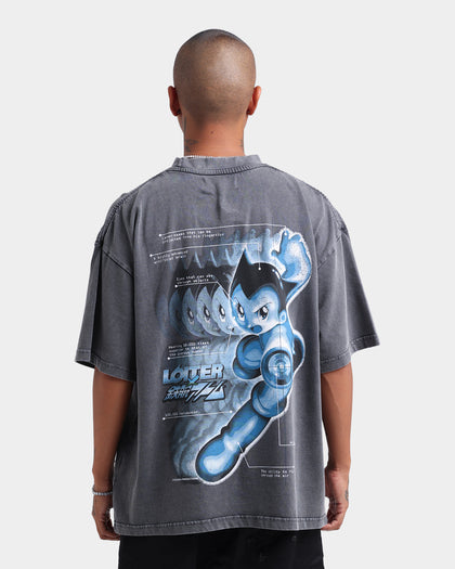 Loiter Loiter X Astro Boy Astro Vintage T-Shirt Charcoal