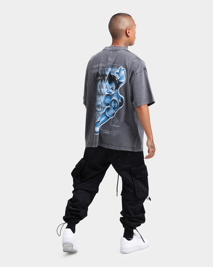 Loiter Loiter X Astro Boy Astro Vintage T-Shirt Charcoal