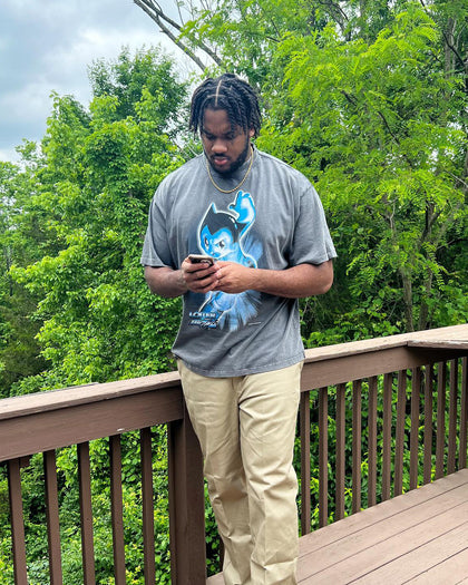 Loiter Loiter X Astro Boy Astro Vintage T-Shirt Charcoal