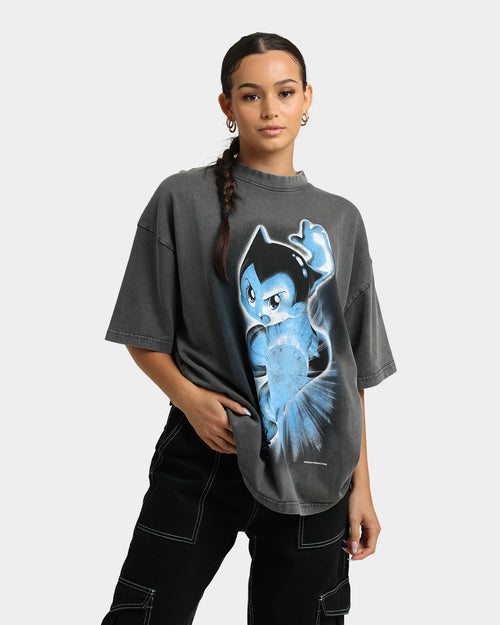 Loiter Loiter X Astro Boy Astro Vintage T-Shirt Charcoal
