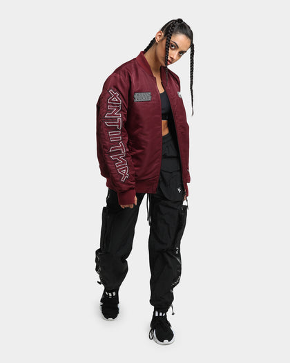 The Anti Order Oblivion Bomber Jacket Dark Burgundy
