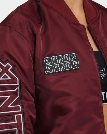 The Anti Order Oblivion Bomber Jacket Dark Burgundy