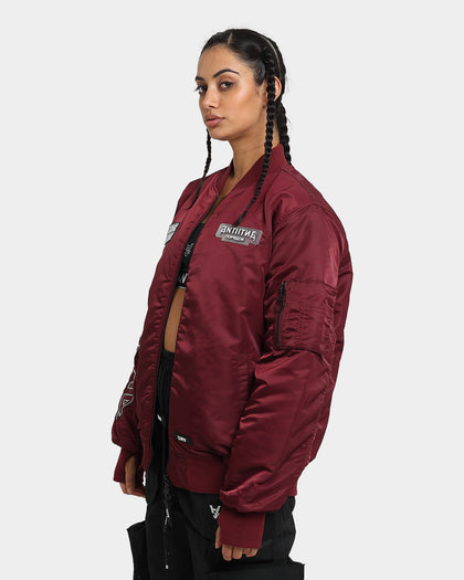 The Anti Order Oblivion Bomber Jacket Dark Burgundy